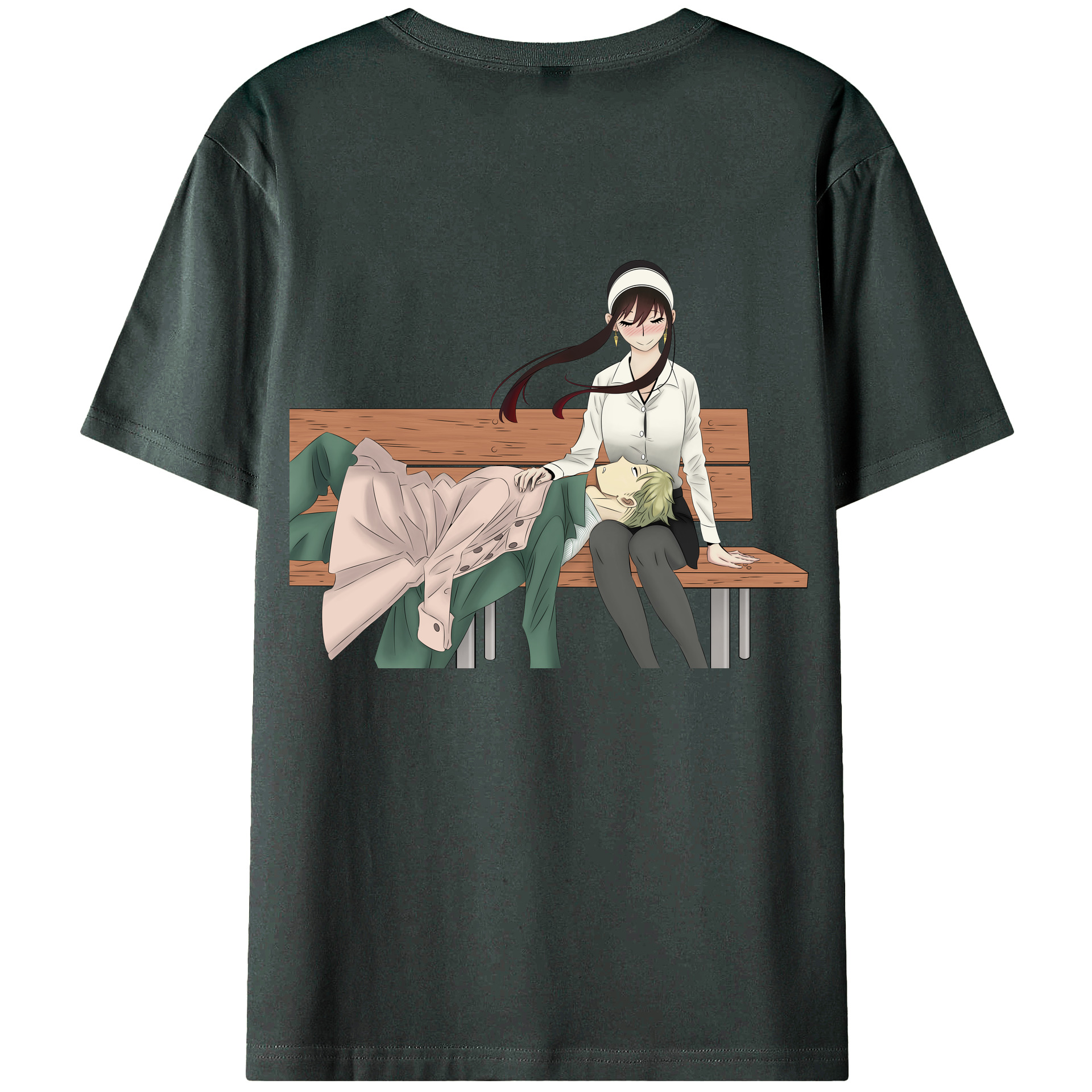 （画像用） SPY×FAMILY间谍家家酒 綿100％ メンズ半袖Tシャツ（バックプリント） 通気性